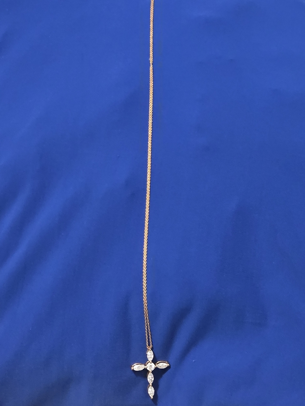 Delicate Rose Gold Cross Necklace